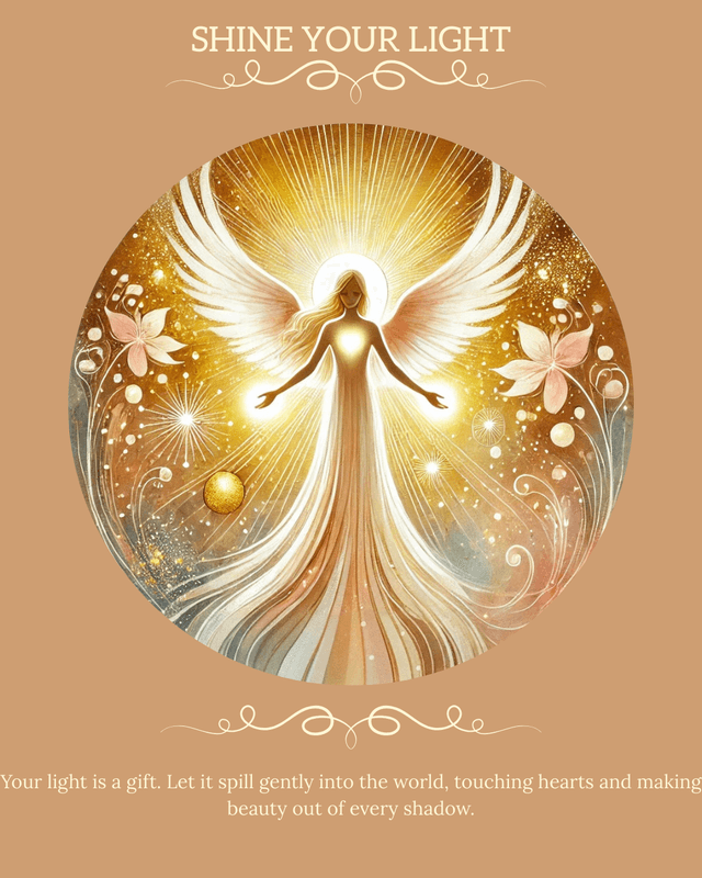 The Shine Your Light angel card