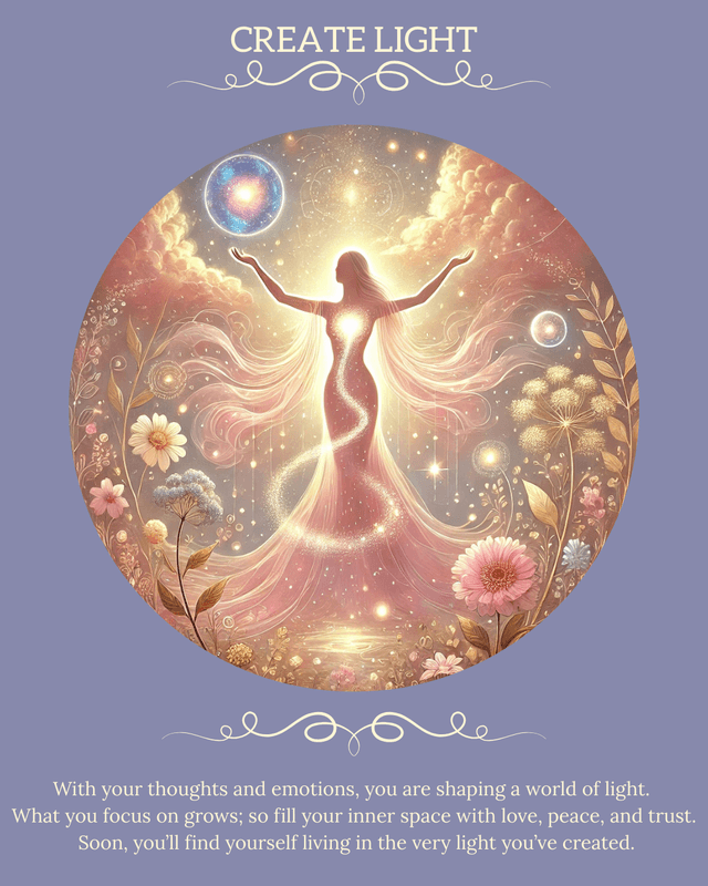 The Create Light angel card