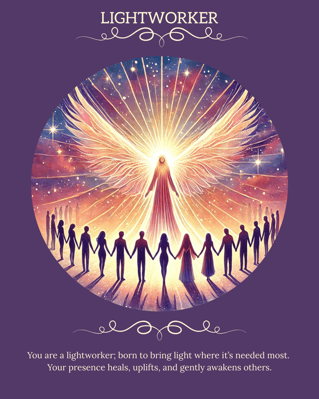 The Lightworker angel card