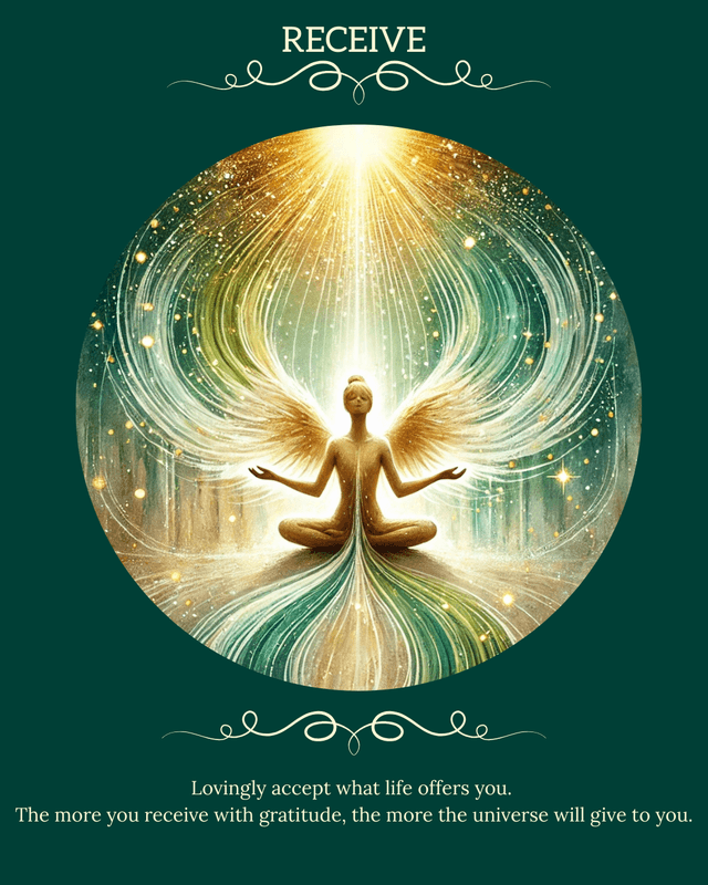 The Receive angel card
