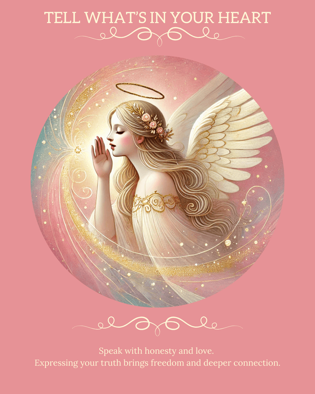 The Tell What's in Your Heart angel card