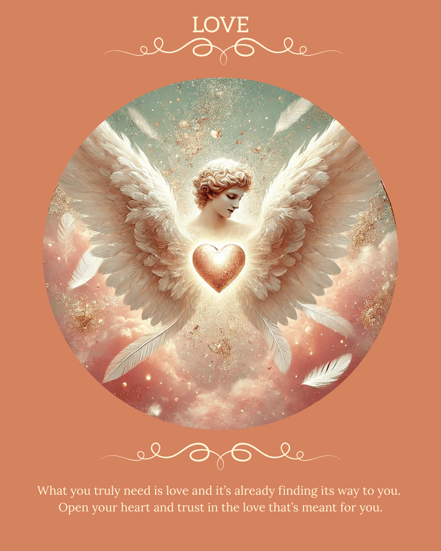 The Love angel card