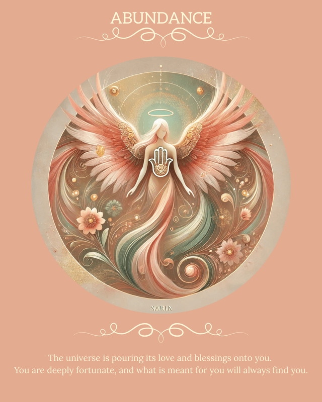 The Abundance angel card