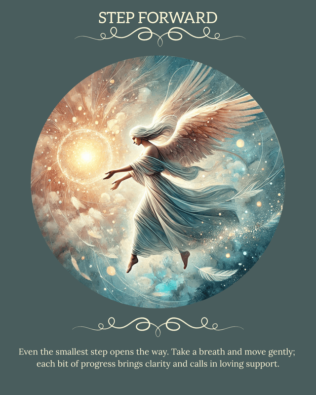 The Step Forward angel card